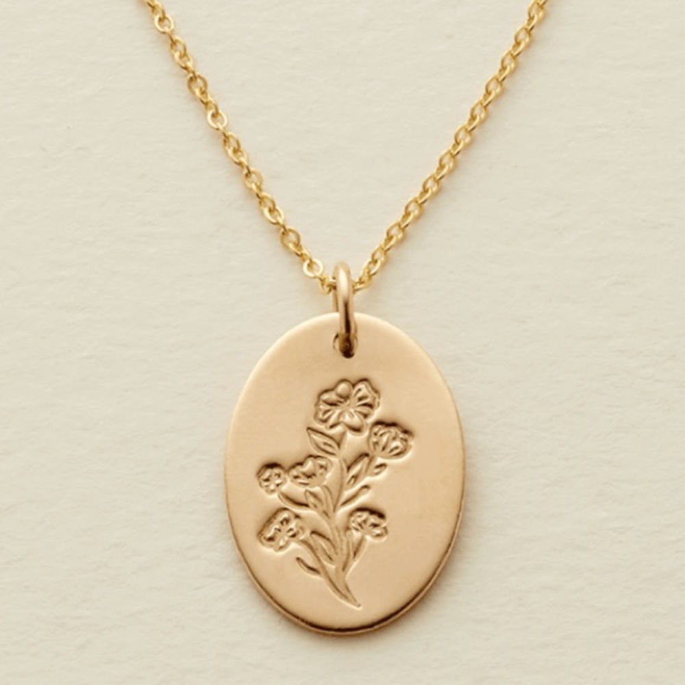 Dainty Floral Family Bohemian Charm Gift Necklace - Picture 13 of 16